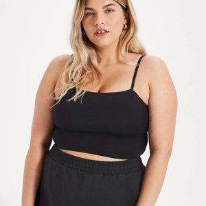 Girlfriend Collective Devon Compressive Cami Black size xxxl